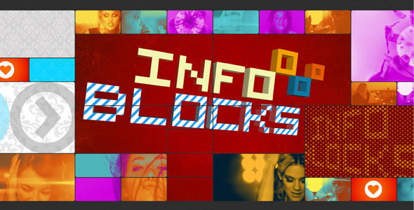 AE多屏拼接画面 INFO Blocks
