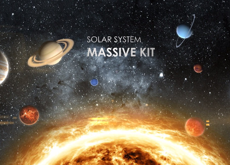 AE三维星球动画工具包Solar System Massive Kit
