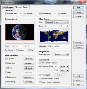 EarthView 动态桌面背景 5.5.3.0软件截图