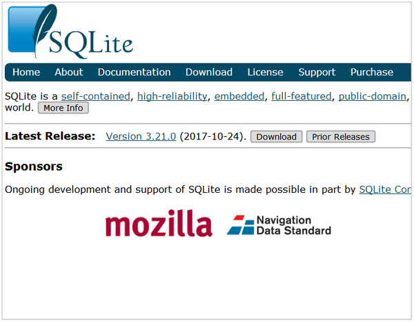 SQLite3 64 3.22.0