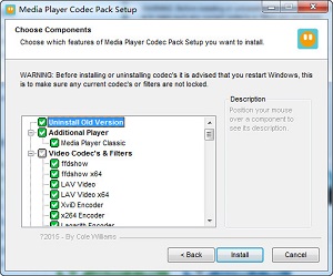 Media Player Codec Pack 解码器 4.4.7软件截图
