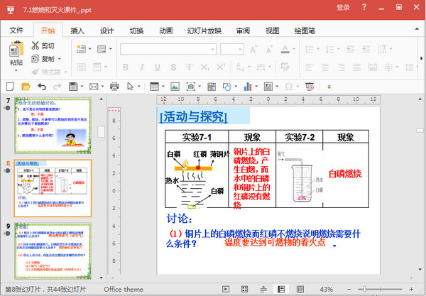 九年级化学上册燃烧和灭火PPT课件