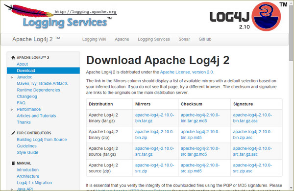 Apache Log4j 正式版