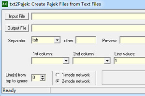 txt2pajek pajek格式转换工具 2.0 免费版软件截图