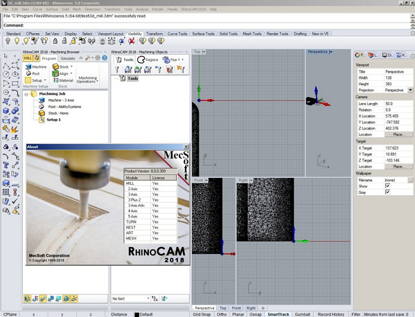 RhinoCAM for Rhino6 8.0.425 中文汉化版