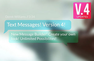 手机短信对话弹窗信息对话框动画 Text Messages V4软件截图