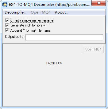 EX4 to MQ4反编译软件 最新版