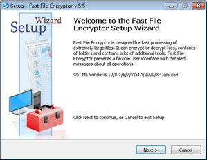 Fast File Encryptor快速文件加密器 5.5 绿色版软件截图