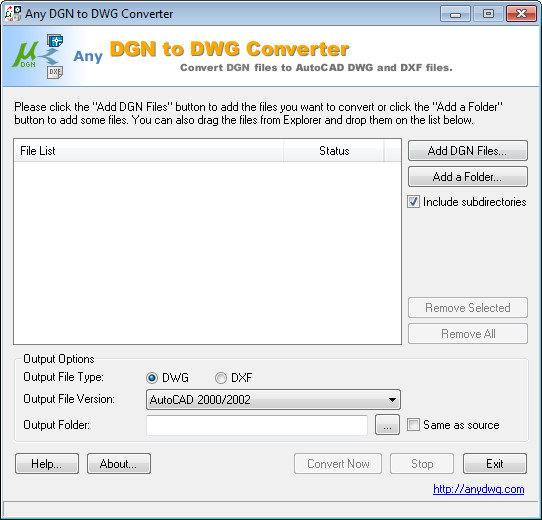 Any DGN to DWG Converter