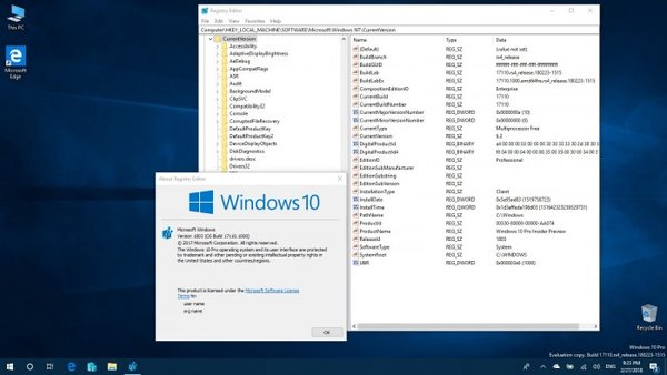 Windows 10 RS4快速预览版17110