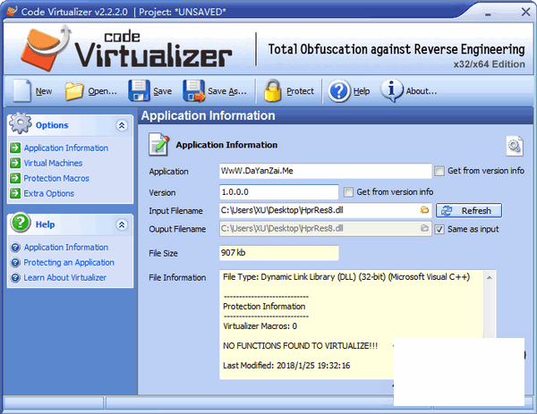 Code Virtualizer 2 破解
