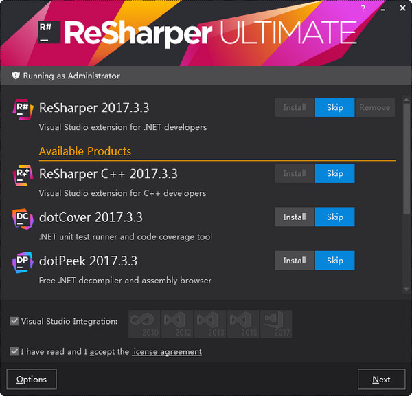 ReSharper Lcense Server 2017.3.3 免费版