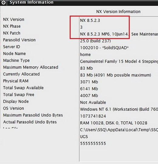 NX 8.5.2.3 MP06正式版