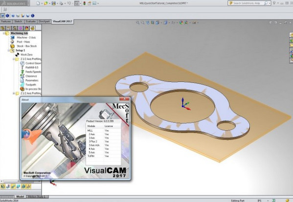 VisualCAM 2018 for SolidWorks 2010-2018 x86