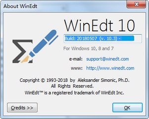 WinEdt 10 破解版 10.3 最新版软件截图