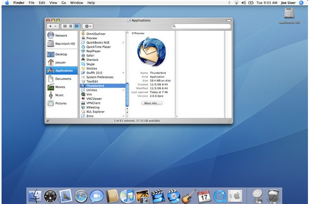 Thunderbird Mac 52.9.0