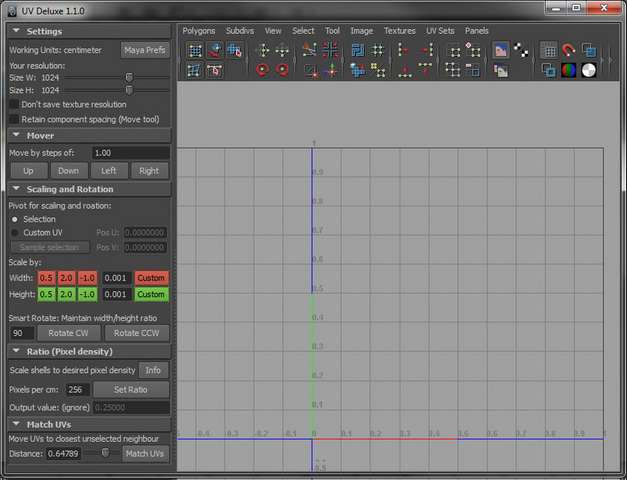 UVDeluxe for Maya