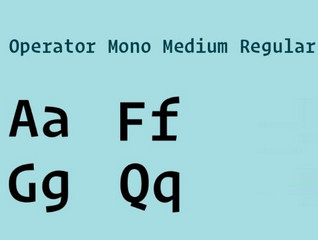 Operator Mono Mac 免费版软件截图