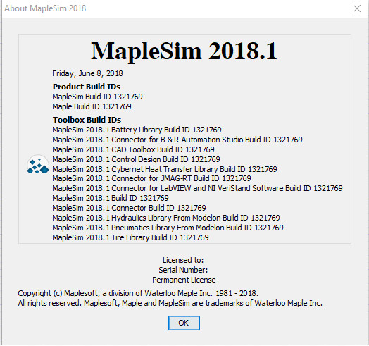 Maplesoft MapleSim 2018.1 64位