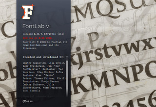 FontLab VI MAC 6.1.3.7013软件截图