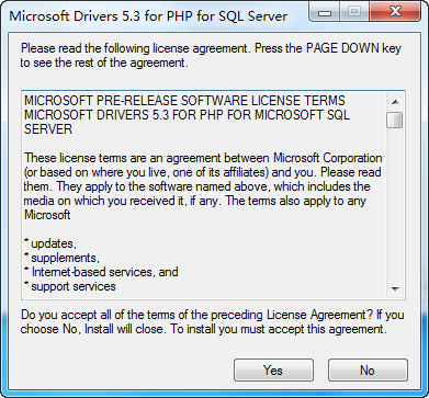 SQL Server PHP 驱动程序