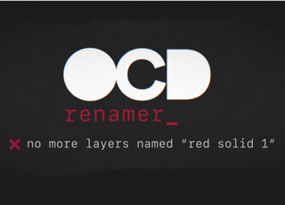 AE图层自动重命名工具OCD Renamer 1.0.0软件截图