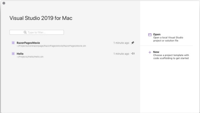 Visual Studio Community 2019 Mac