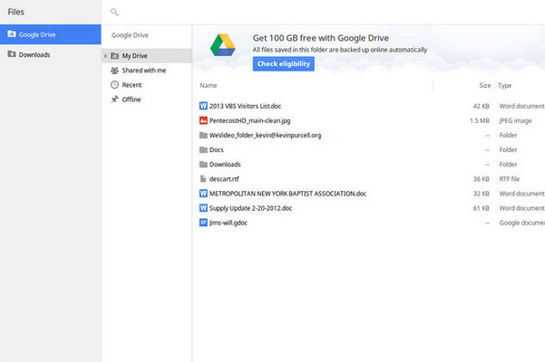 Google Drive 云端硬盘