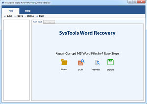 SysTools Word Recovery 4.0.0.0