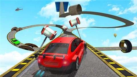 疯狂汽车驾驶不可能的坡道游戏