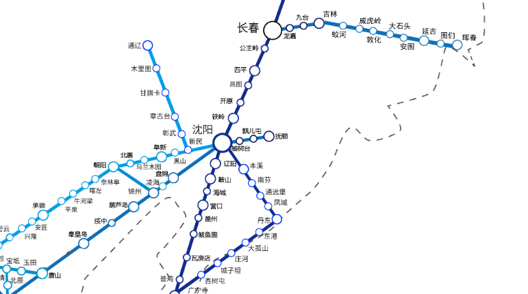 中国高铁线路图2022高清版 2022 8K版