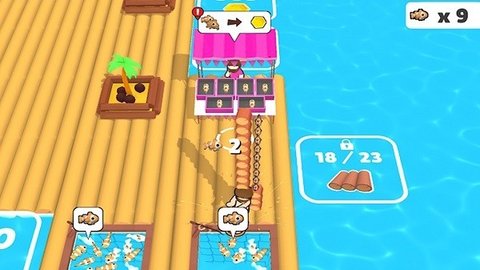 模拟海上建造木筏生存游戏