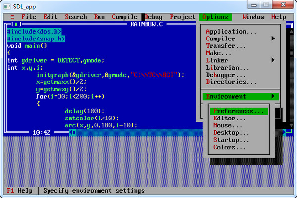 Turbo C 3.0 Win10