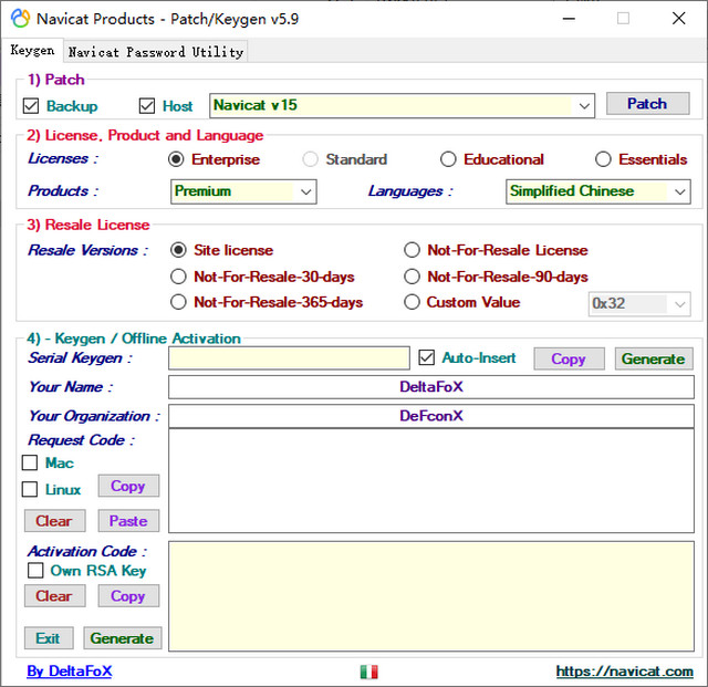 Navicat for MySQL Keygen v15