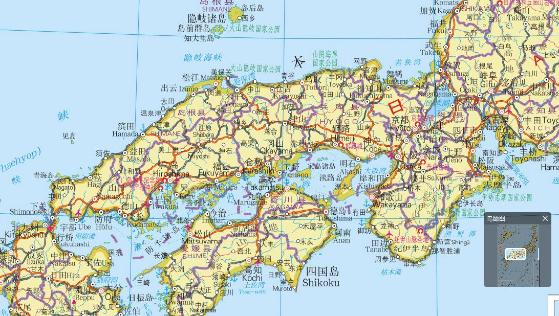 日本地图可放大全图文档