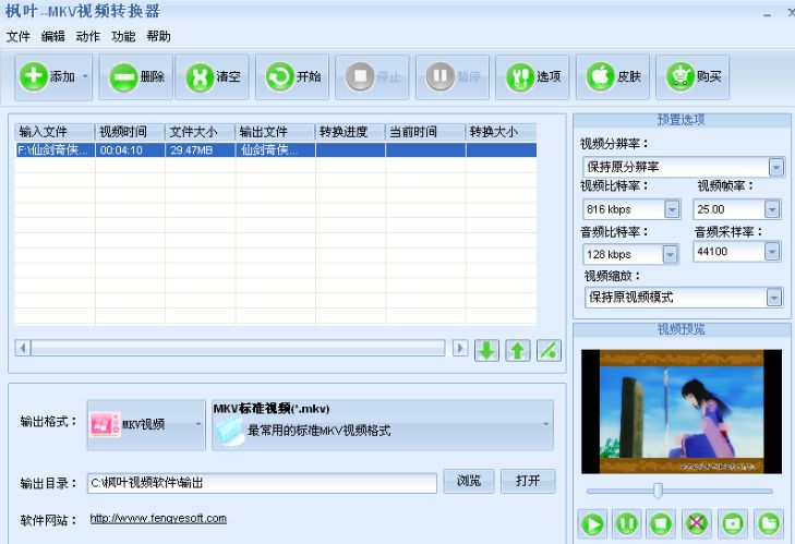 枫叶MKV视频格式转换器注册版 16.5.0.0 最新版